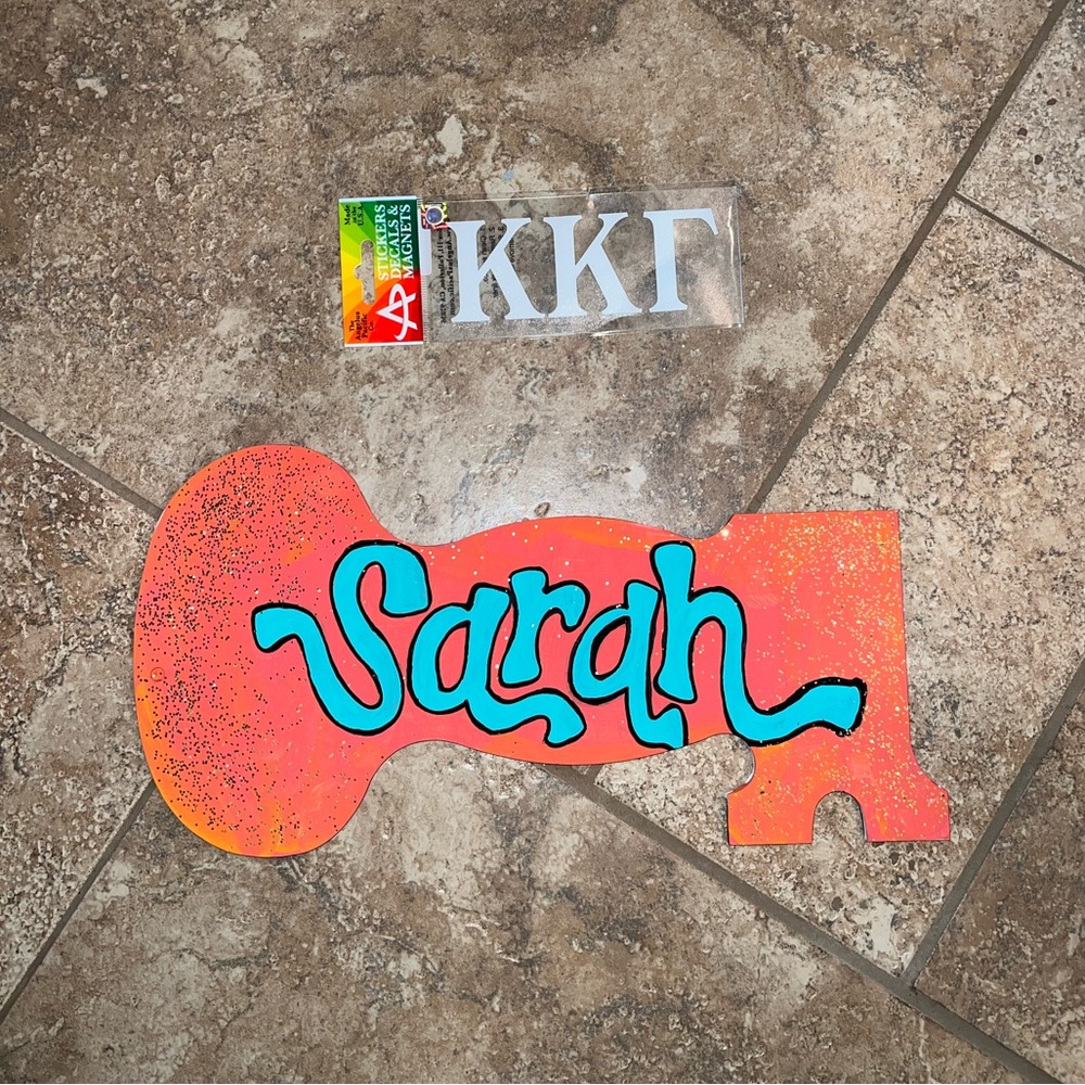 Kappa Kappa Gamma sticker and key